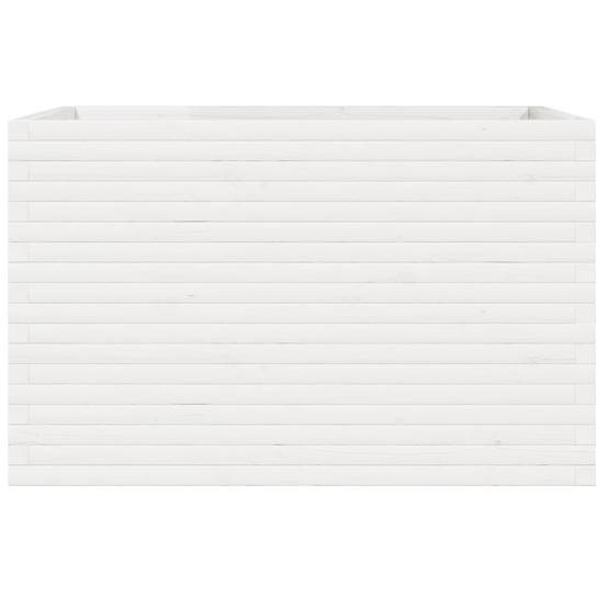 ComfortXL - Très Grande Jardinière Bois Pin Massif pour Terrasse Jardin Blanc 110cm – ComfortXL Outdoor Living - Image 5