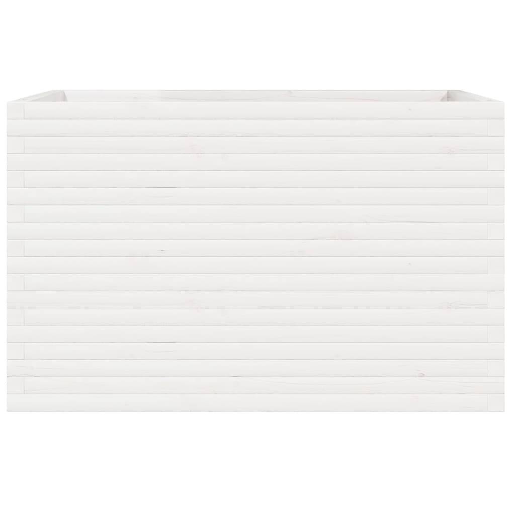 ComfortXL - Très Grande Jardinière Bois Pin Massif pour Terrasse Jardin Blanc 110cm – ComfortXL Outdoor Living - Image 5