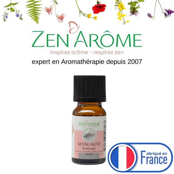 Synergie d'Huiles Essentielles Sensualité 10ml – Mélange d'huiles essentielles 100% pures et naturelles –Aromathérapie- Zen'Arôme - Image 1