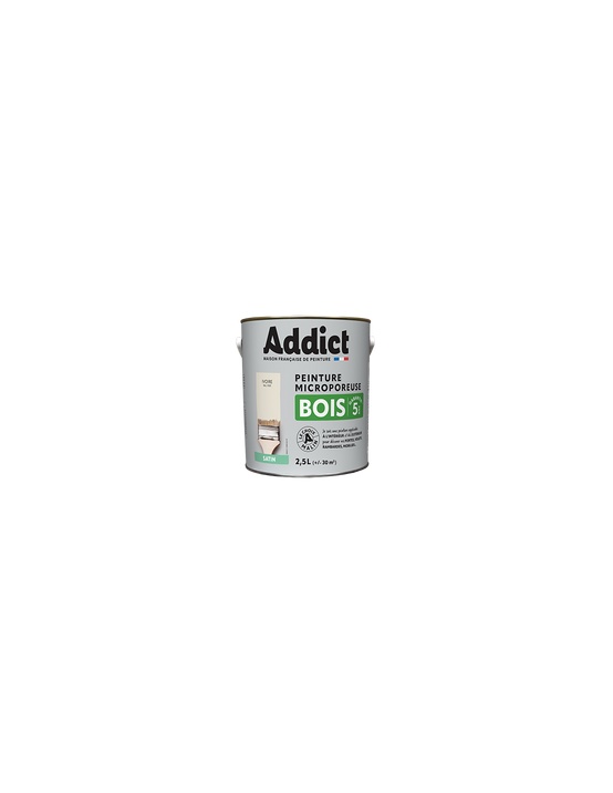 Peinture Bois 2.5 Litres Blanc Casse - Addict - Image 1