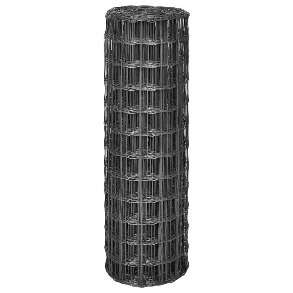 PANGIVO - Clôture Euro Acier revêtue PVC Grise 10 x 1,2 m, Poids :5.02kg - PANGIVO - Image 2