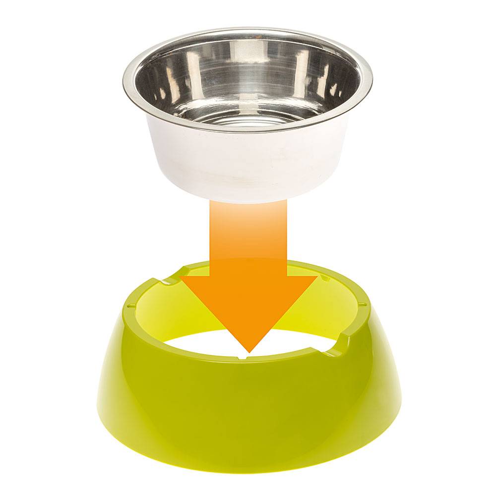 Ferplast - Ferplast Gamelle pour chien Gamelle pour chat Jolie - Gamelles pour eau et nourriture en acier inoxydable avec support en plastique, antidérapant, - Image 5