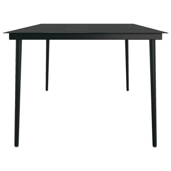 Ensemble Table et Chaises de Jardin 8 Personnes, Mobilier en Résine Tressée Marron, Table Verre 200cm – ComfortXL Outdoor Living - Image 7