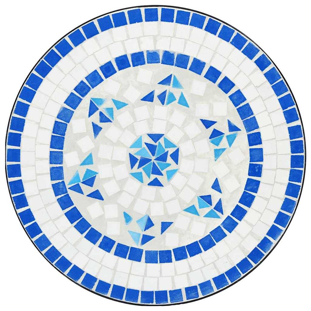 Maison Chic - Ensemble de bistro | Mobilier d'extérieur mosaïque bleu et blanc fer et céramique Maison Chic - Image 6
