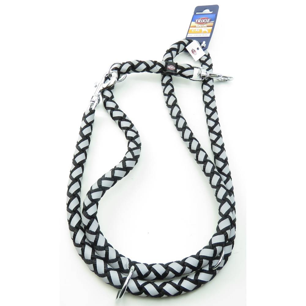 Trixie - Trixie - Laisse Cavo Reflect ø18mm x 2 M.  L-XL réglable Noir pour chien - Image 1