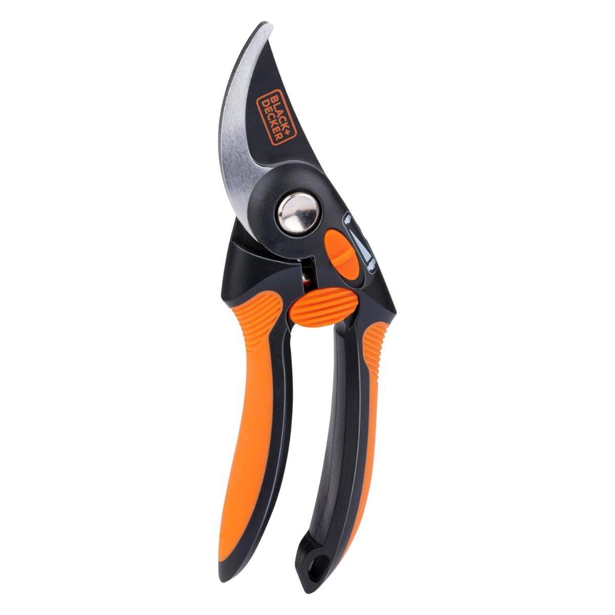 Sécateur de jardin 19.5cm Lame acier haute qualité Revetement anti-adhésif Coupe 13mm Black et Decker - Image 1