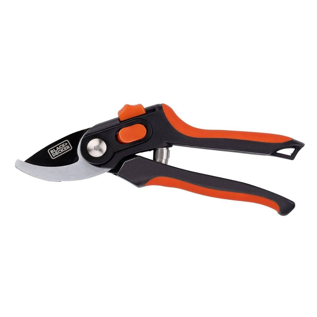 Sécateur de jardin 19.5cm Lame acier haute qualité Revetement anti-adhésif Coupe 13mm Black et Decker - Image 2