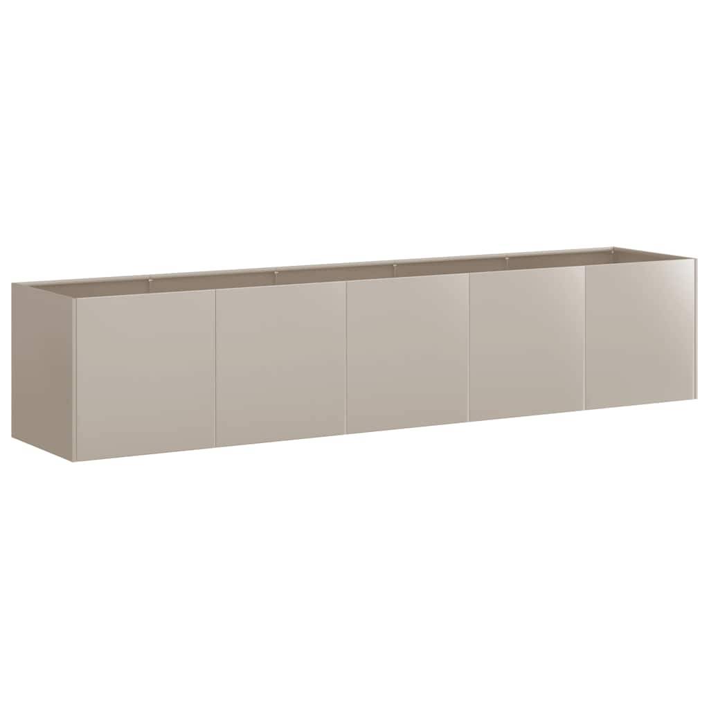 Jardinière rectangulaire Acier Corten pour jardin Effet Rouillé 200x40x40 cm – ComfortXL Outdoor Living - Image 4