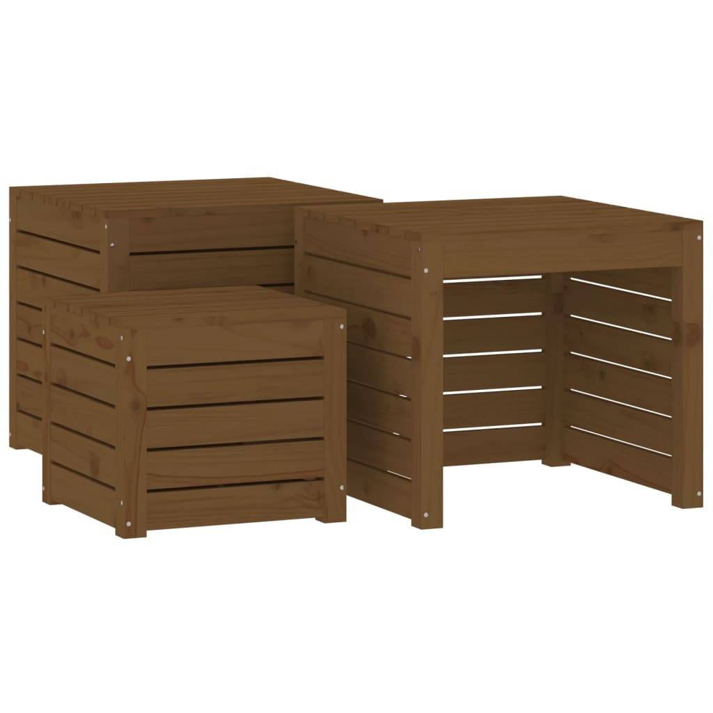 Coffre en Bois Sirana Traité Marron avec Coussin
