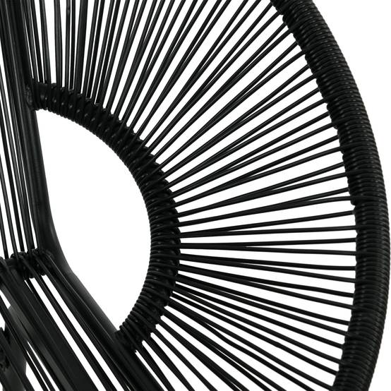 Banquette de jardin résine tressée noir 132 x 72 x 83 cm - PANGIVO - Image 10
