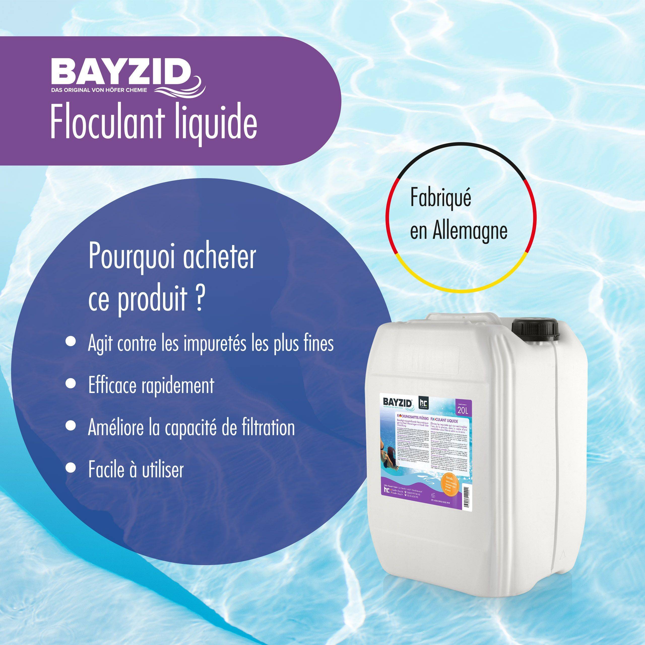 Floculant liquide Bayzid® en bouteille de 1 L x 1 - Image 5