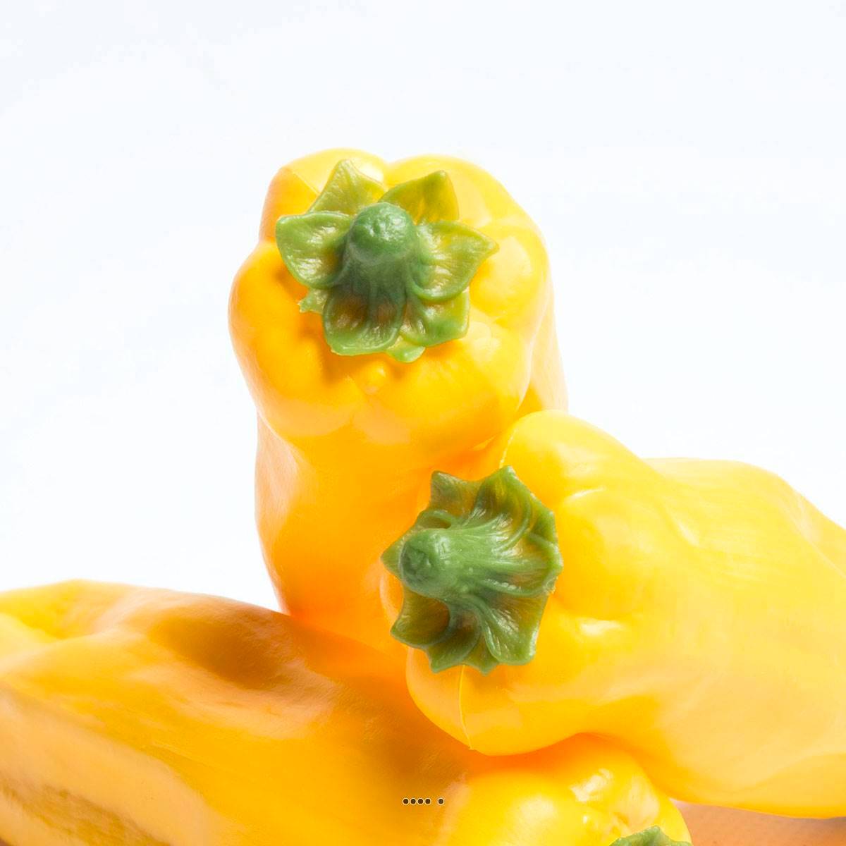 Artificielles - Piment jaune artificiel en lot de 3 en Plastique soufflé L 160x40 mm - Image 3