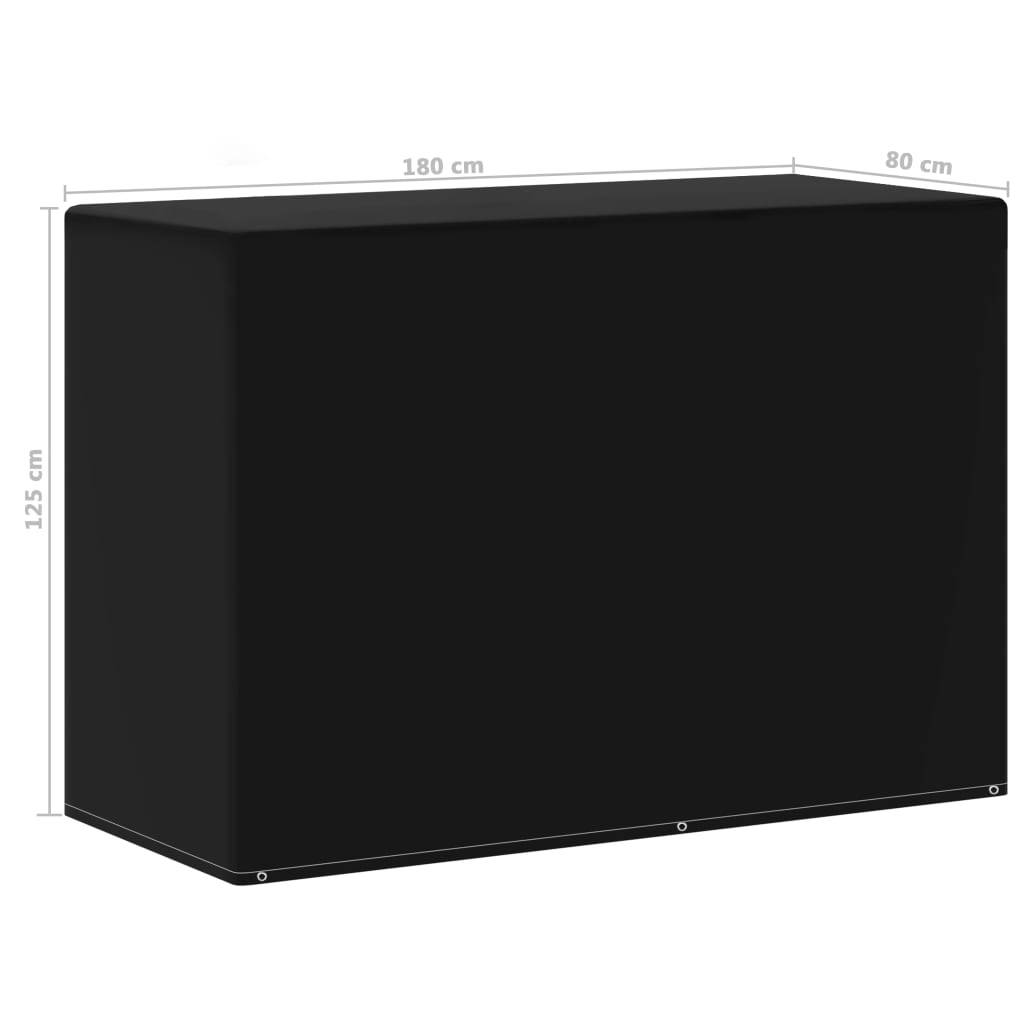 Housse de meubles de jardin - Housse de protection de barbecue 6 œillets 180x80x125 cm - Image 5