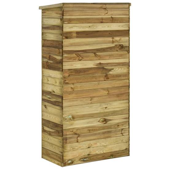 Abri à outils pour jardin Pin 85 x 48 x 177 cm marron - Image 4
