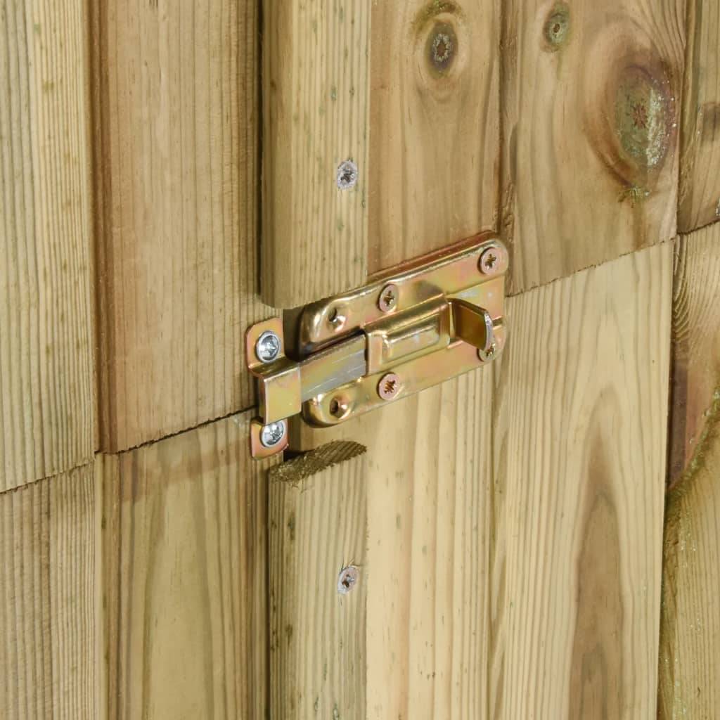 Abri à outils pour jardin Pin 85 x 48 x 177 cm marron - Image 5