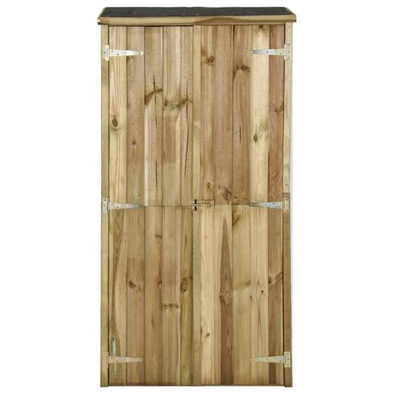 Abri à outils pour jardin Pin 85 x 48 x 177 cm marron - Image 2
