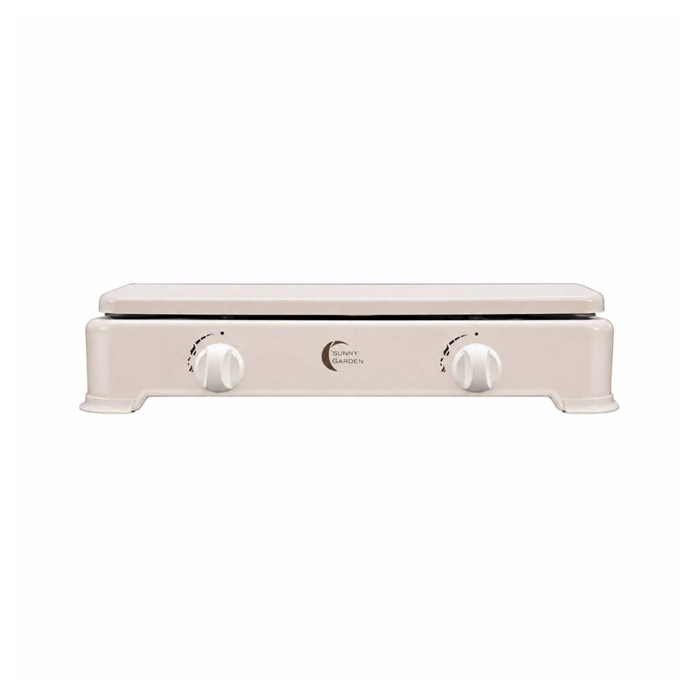 Divers - Gazinière transportable 2 feux acier émaillé blanc 1200 W / 1400 W - Image 6