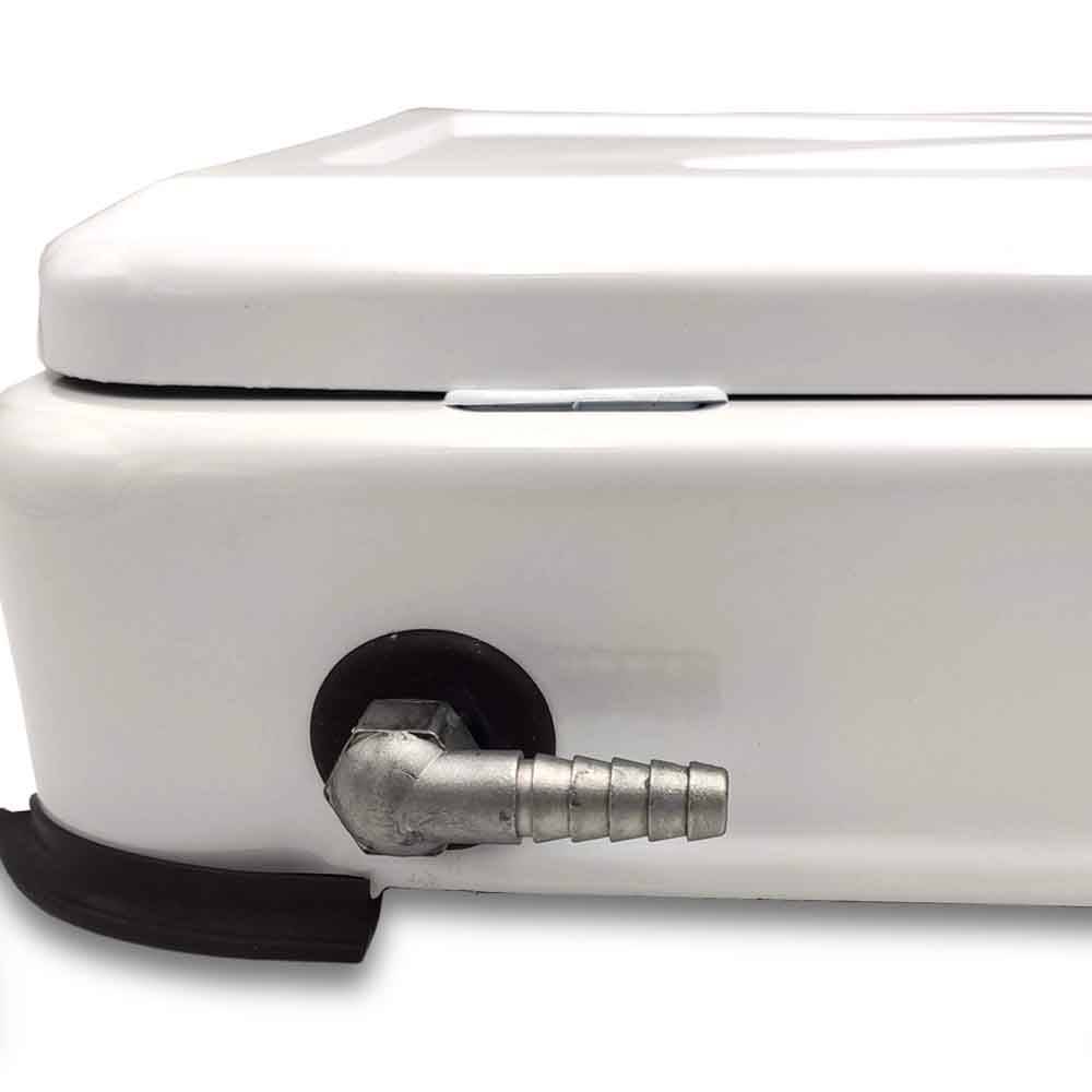 Divers - Gazinière transportable 2 feux acier émaillé blanc 1200 W / 1400 W - Image 3