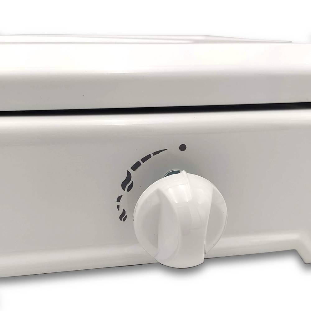 Divers - Gazinière transportable 2 feux acier émaillé blanc 1200 W / 1400 W - Image 2