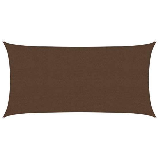 Voile d'ombrage PEHD Marron 2,5 x 4,5 m - PANGIVO - Image 1
