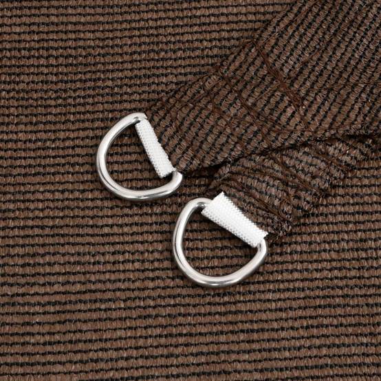 Voile d'ombrage PEHD Marron 2,5 x 4,5 m - PANGIVO - Image 5