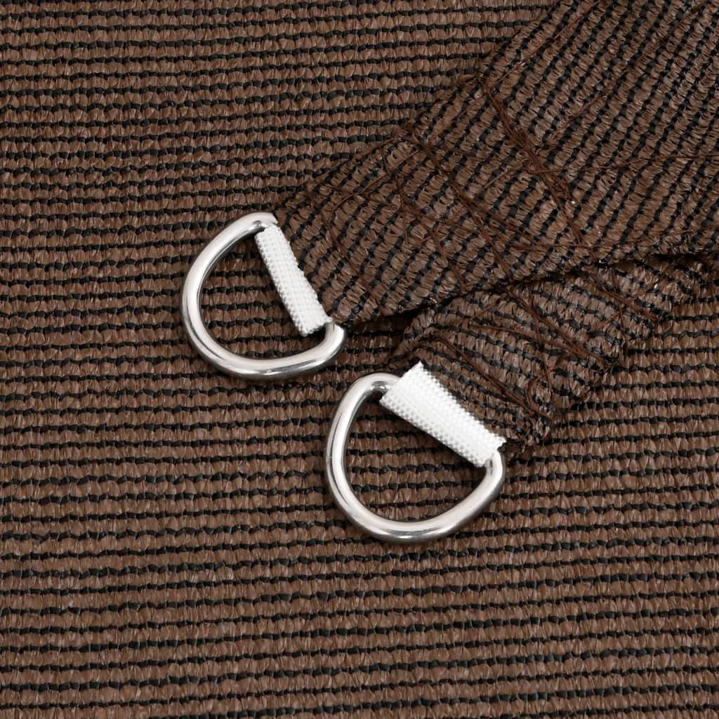 Voile d'ombrage PEHD Marron 2,5 x 4,5 m - PANGIVO - Image 5