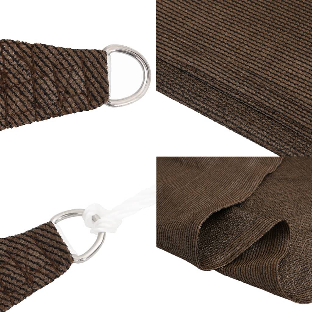 Voile d'ombrage PEHD Marron 2,5 x 4,5 m - PANGIVO - Image 6
