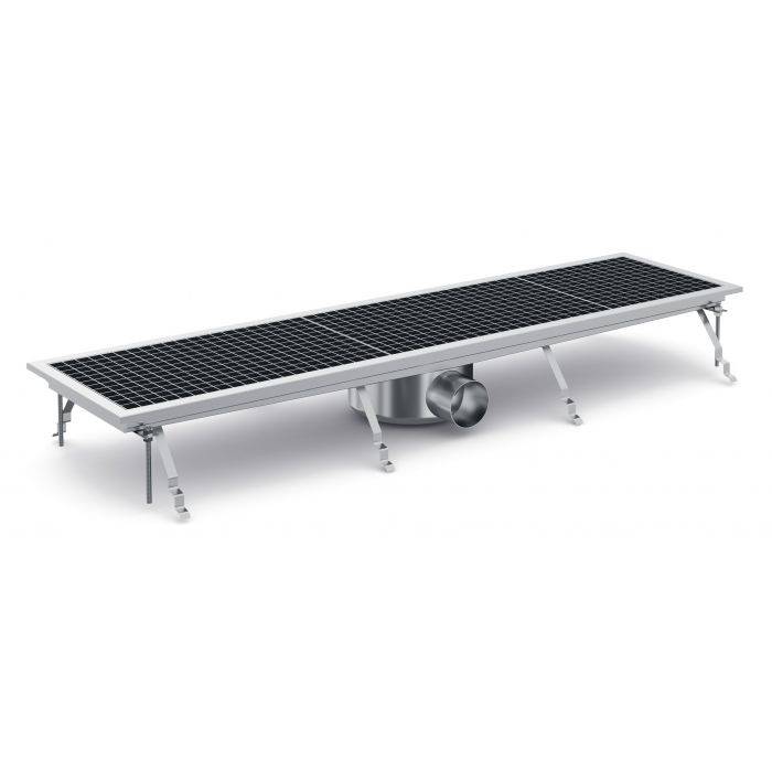 Combisteel - Caniveau de Sol pour Cuisine Professionnelle - Sortie Horizontale - Combisteel - 7075.0110 - Image 1