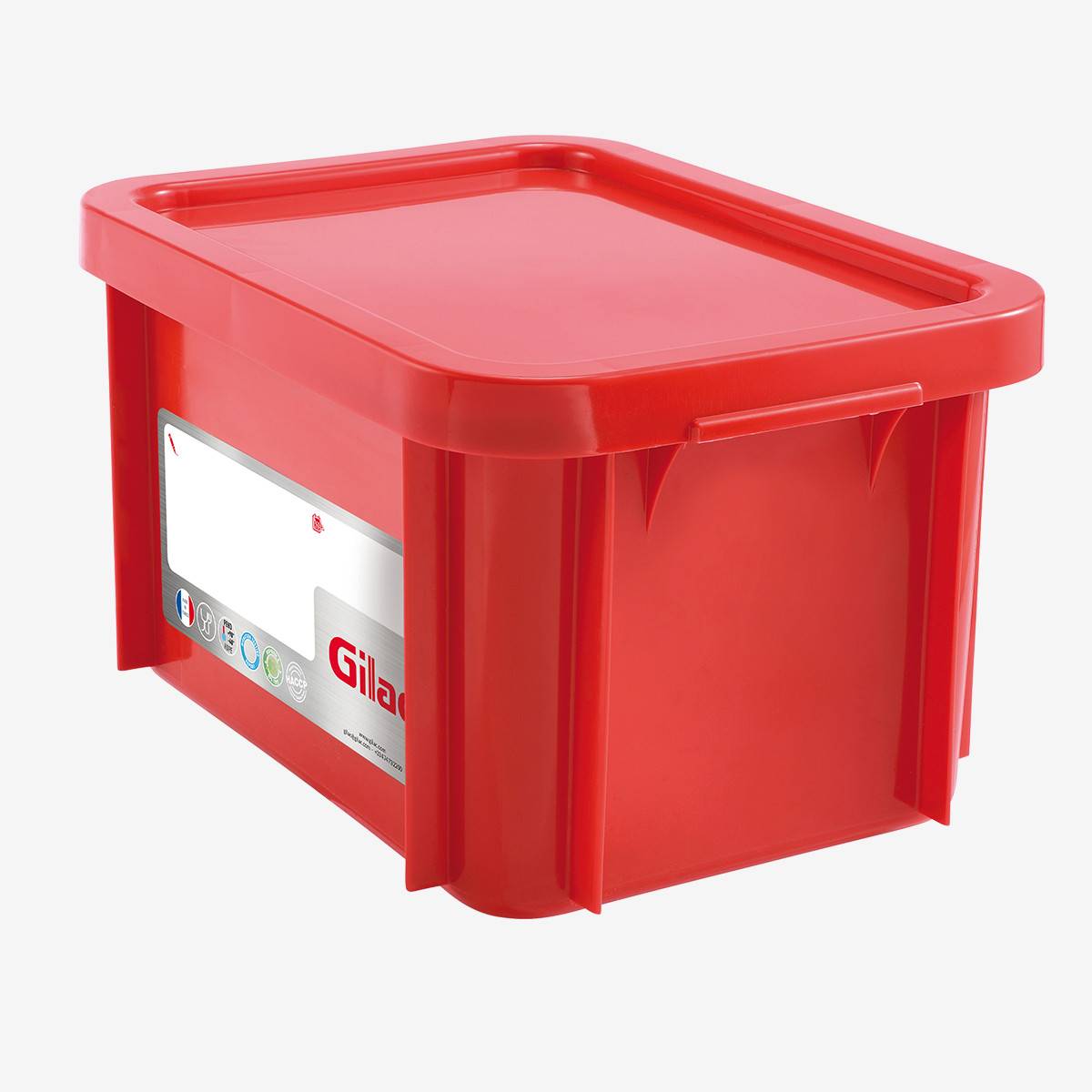 Bac HACCP 15 L Rectangulaire + Couvercle - Gilac - - Image 1