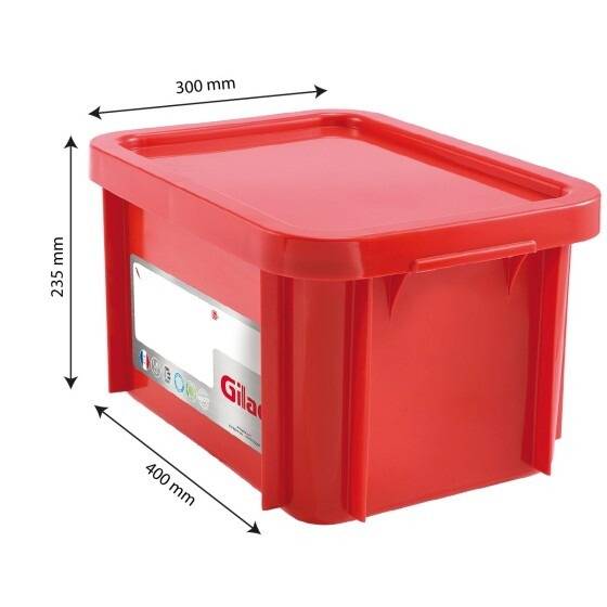 Bac HACCP 15 L Rectangulaire + Couvercle - Gilac - - Image 2