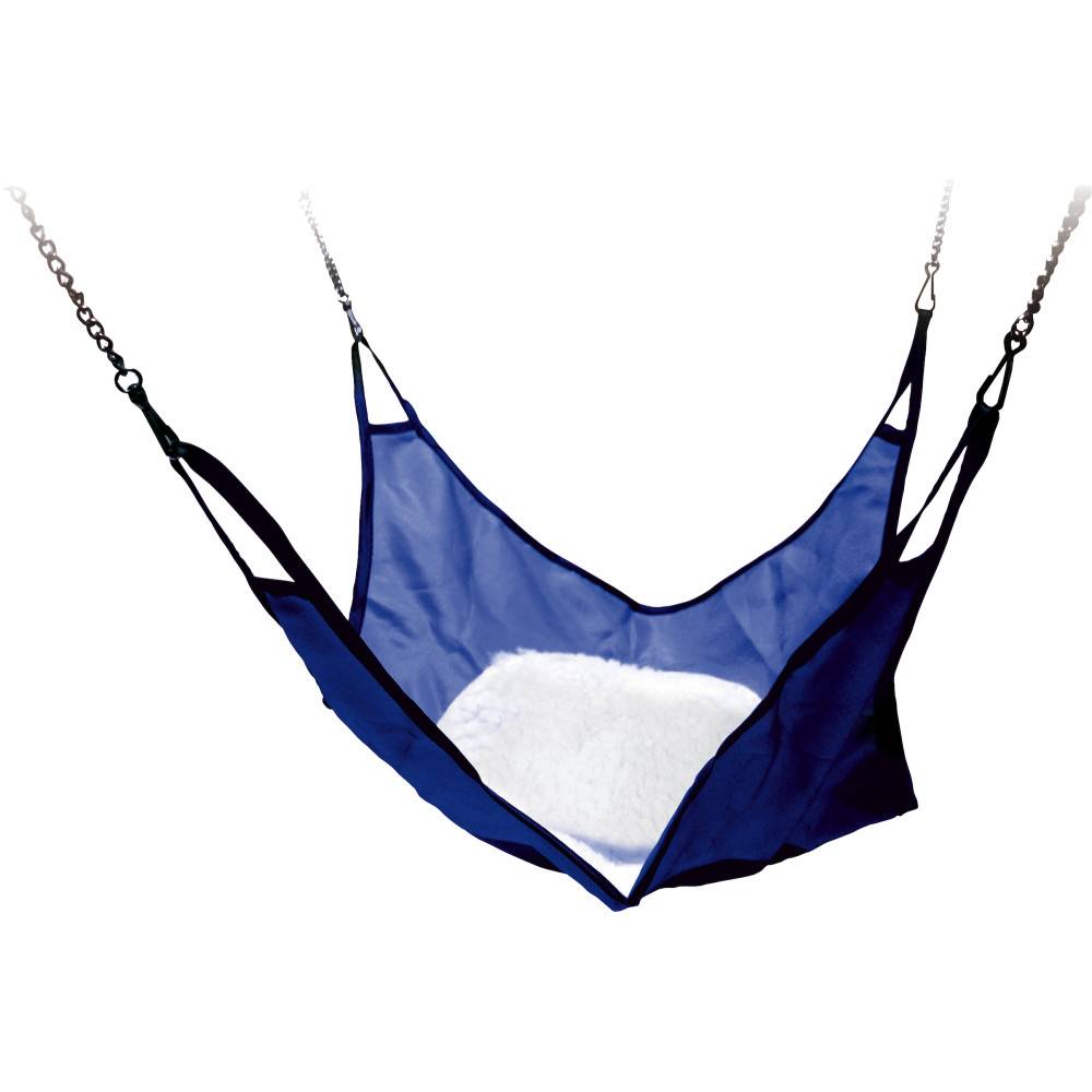 Hamac en tissu bleu  42 x 42 cm pour Furets - Image 3