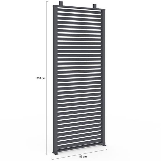 Pergola édition collector persienne toit rétractable 3x4M 4 pans modulables gris anthracite - Image 7