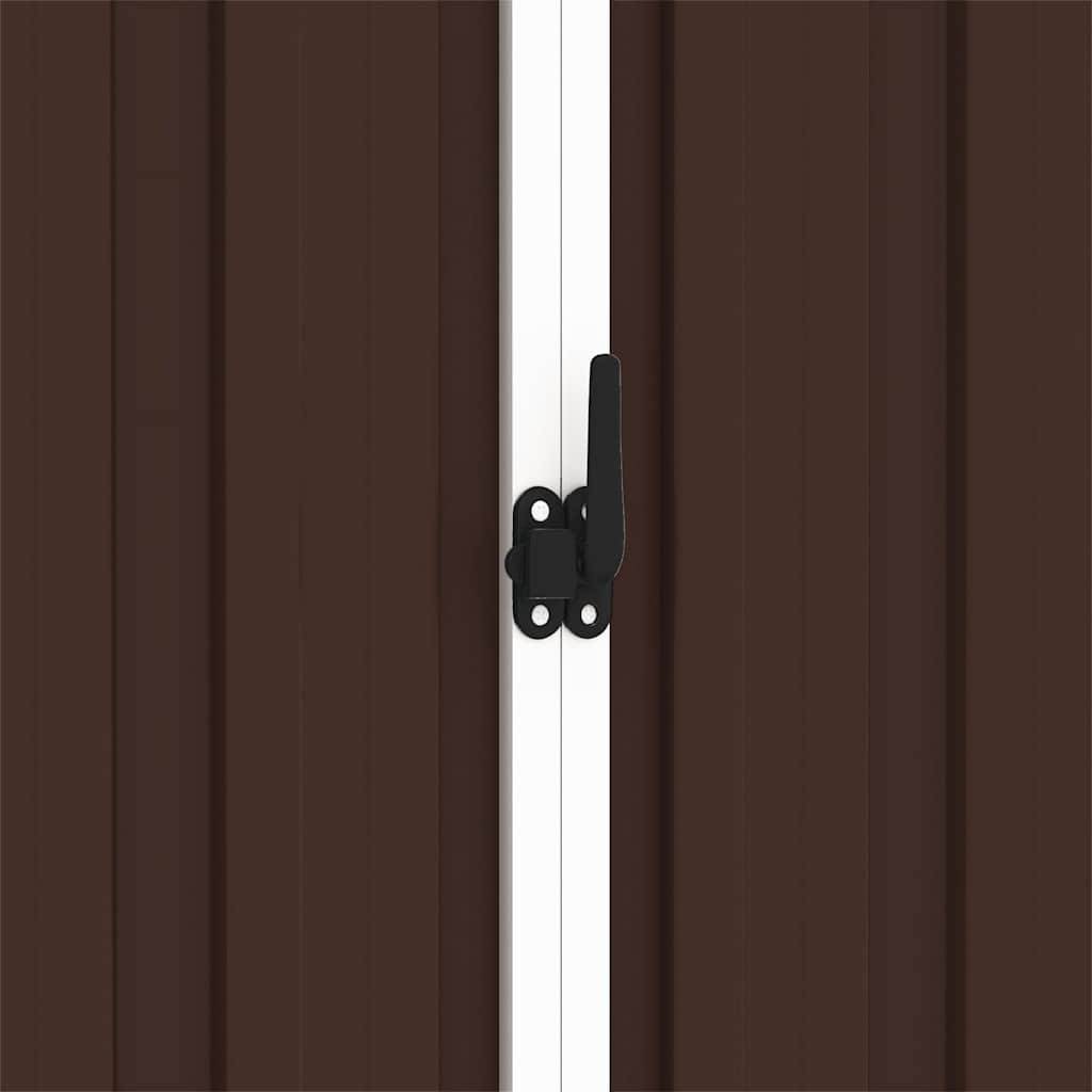 Vidaxl - Abri de jardin Marron 205x129x183 cm Métal galvanisé vidaXL 46300 - Image 4