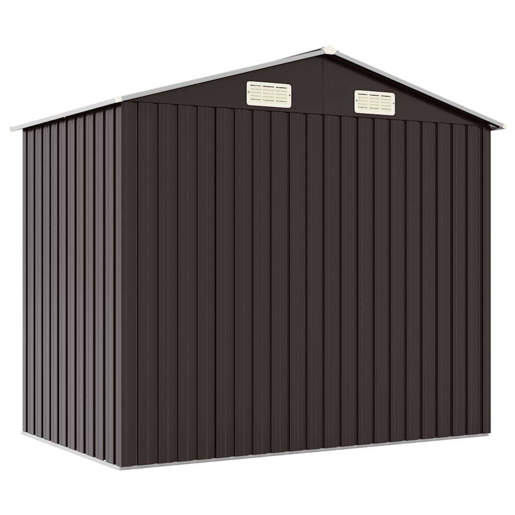 Vidaxl - Abri de jardin Marron 205x129x183 cm Métal galvanisé vidaXL 46300 - Image 7