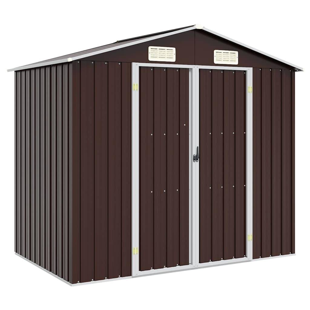 Vidaxl - Abri de jardin Marron 205x129x183 cm Métal galvanisé vidaXL 46300 - Image 1