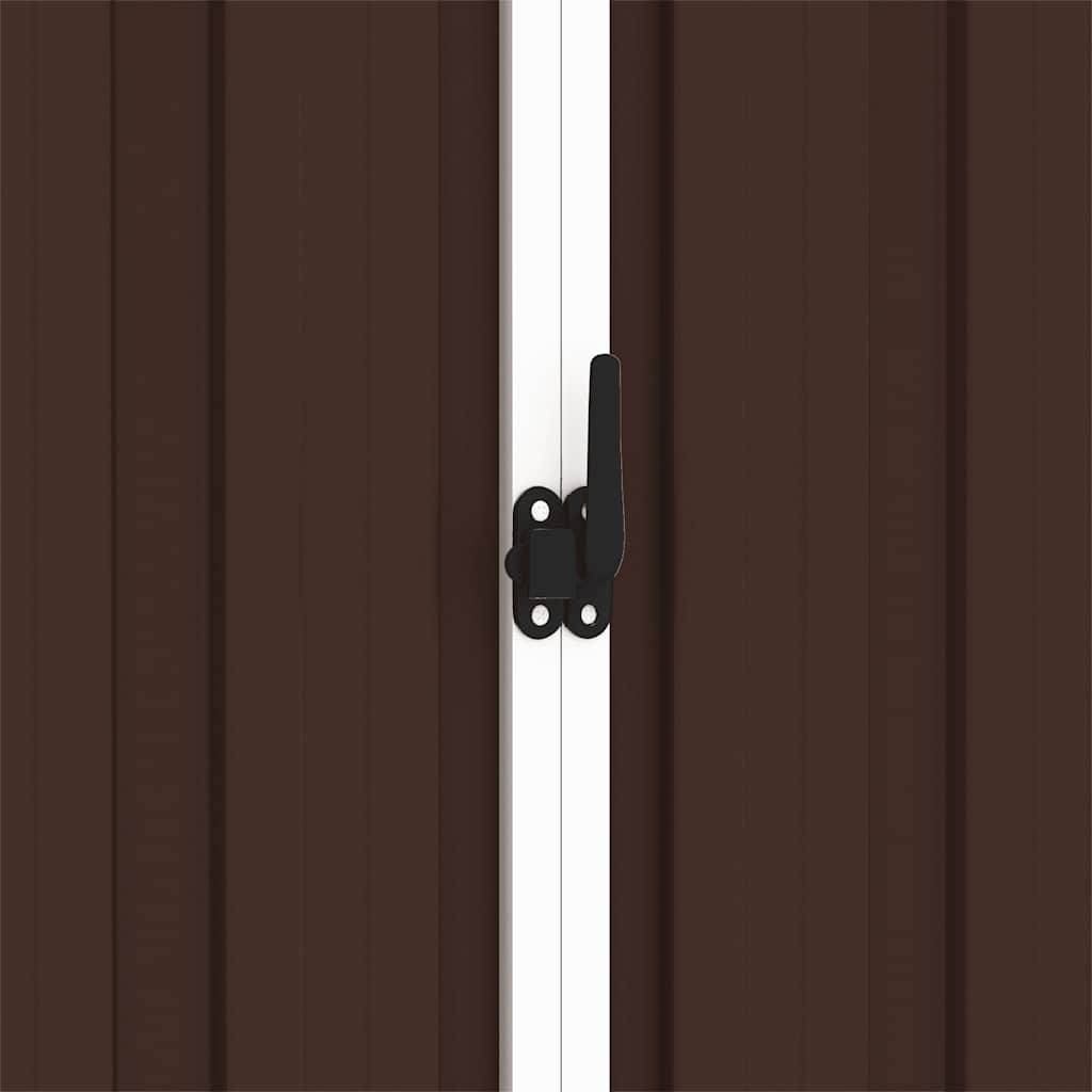 Vidaxl - Abri de jardin Marron 205x129x183 cm Métal galvanisé vidaXL 46300 - Image 8