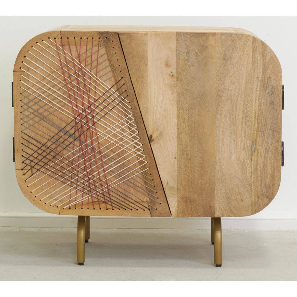 Aubry Gaspard - Buffet en manguier Sring Art 2 portes - Image 3
