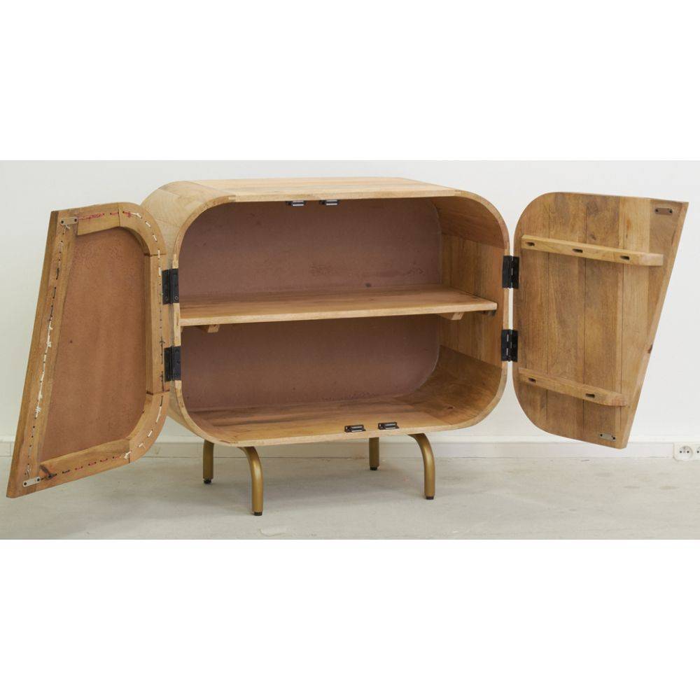 Aubry Gaspard - Buffet en manguier Sring Art 2 portes - Image 2