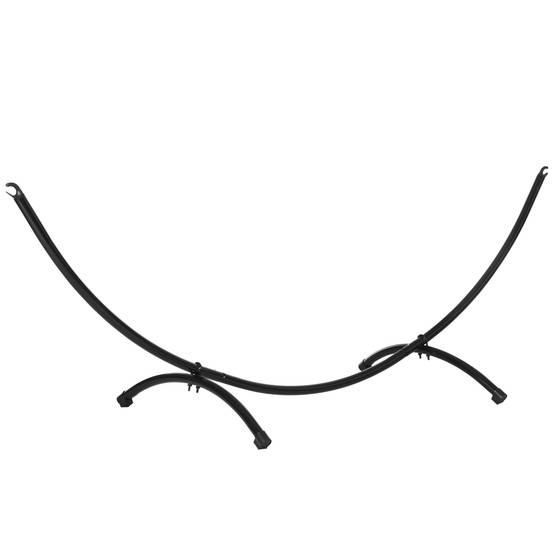 Support de hamac acier noir 300 x 90 x 100 cm - PANGIVO - Image 1