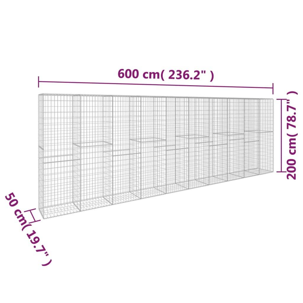 PANGIVO - Mur en gabion acier galvanisé 600 x 50 x 200 cm - PANGIVO - Image 6