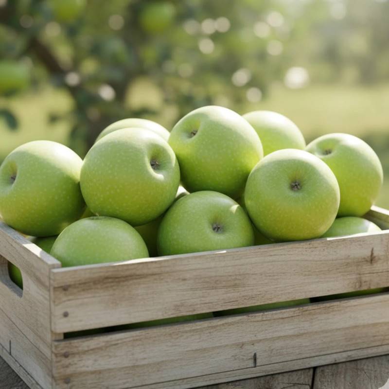 Pommier Granny Smith - Bon rendement - Pot de 15L - Palmette oblique - 150/175 cm - De 3,00 m à 5,00 m - Image 2
