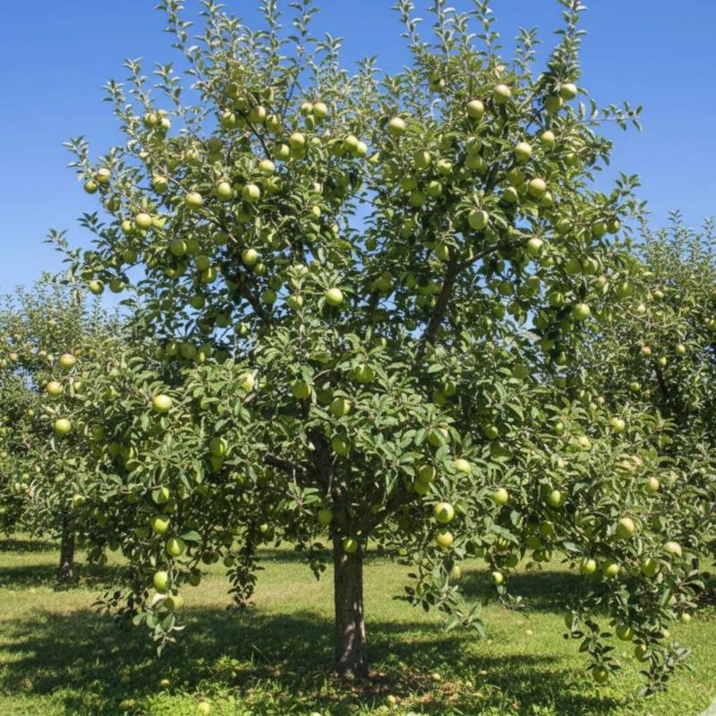 Pommier Granny Smith - Bon rendement - Pot de 15L - Palmette oblique - 150/175 cm - De 3,00 m à 5,00 m - Image 4