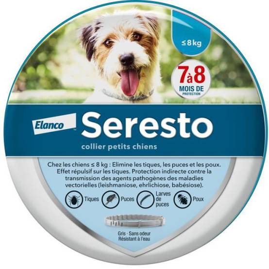 Seresto - SERESTO Chien Collier Anti-Puces et Anti-Tiques -8kg 1 unité - Image 1