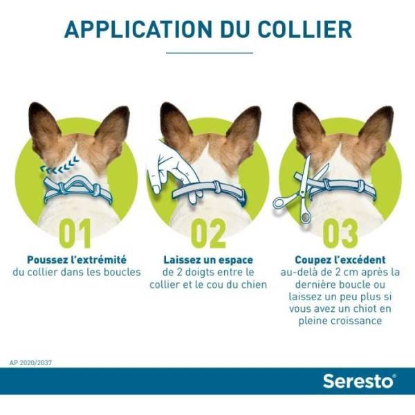 Seresto - SERESTO Chien Collier Anti-Puces et Anti-Tiques -8kg 1 unité - Image 3