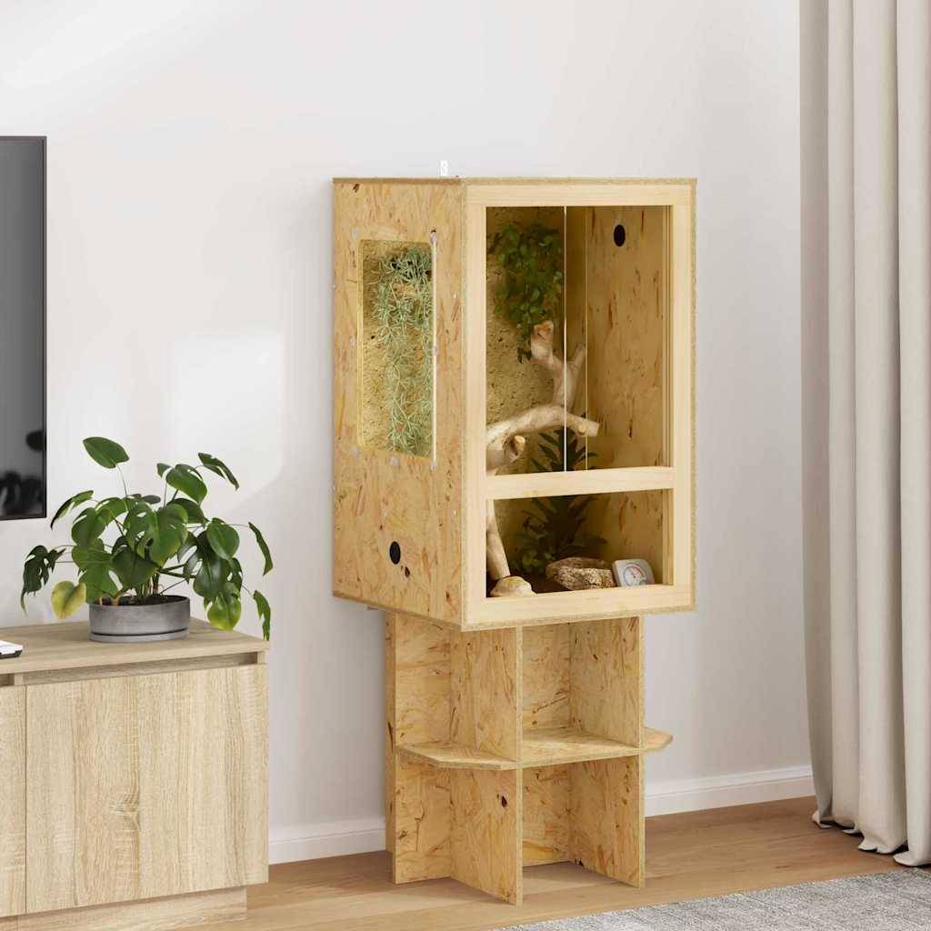 Vidaxl - Terrarium Marron 50 x 50 x 80 cm OSB vidaXL 876733 - Image 1