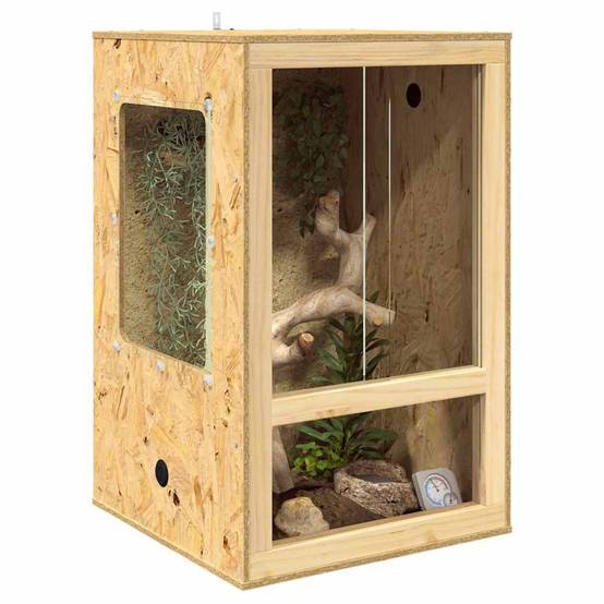 Vidaxl - Terrarium Marron 50 x 50 x 80 cm OSB vidaXL 876733 - Image 4