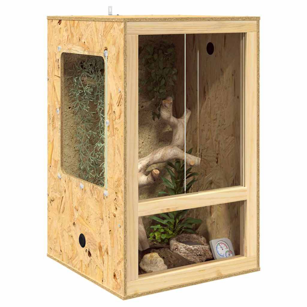 Vidaxl - Terrarium Marron 50 x 50 x 80 cm OSB vidaXL 876733 - Image 4