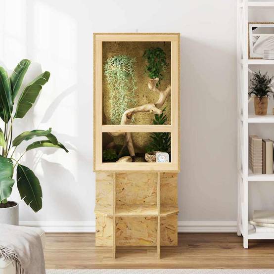 Vidaxl - Terrarium Marron 50 x 50 x 80 cm OSB vidaXL 876733 - Image 5