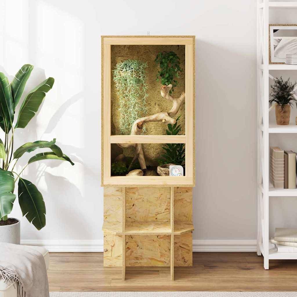 Vidaxl - Terrarium Marron 50 x 50 x 80 cm OSB vidaXL 876733 - Image 5