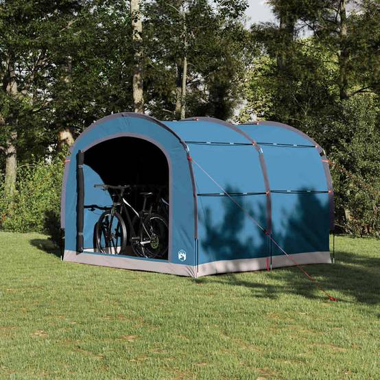 Abri de Rangement Vélo Imperméable en Polyester Design Moderne pour Jardin Bleu 268x240x191 cm – ComfortXL Outdoor Living - Image 1